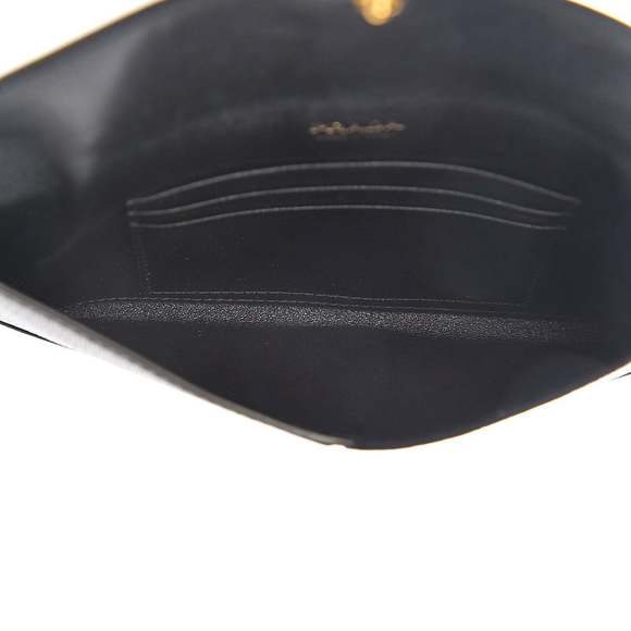 Prada Black Vitello Move Leather Long Envelope - Picture 6 of 9